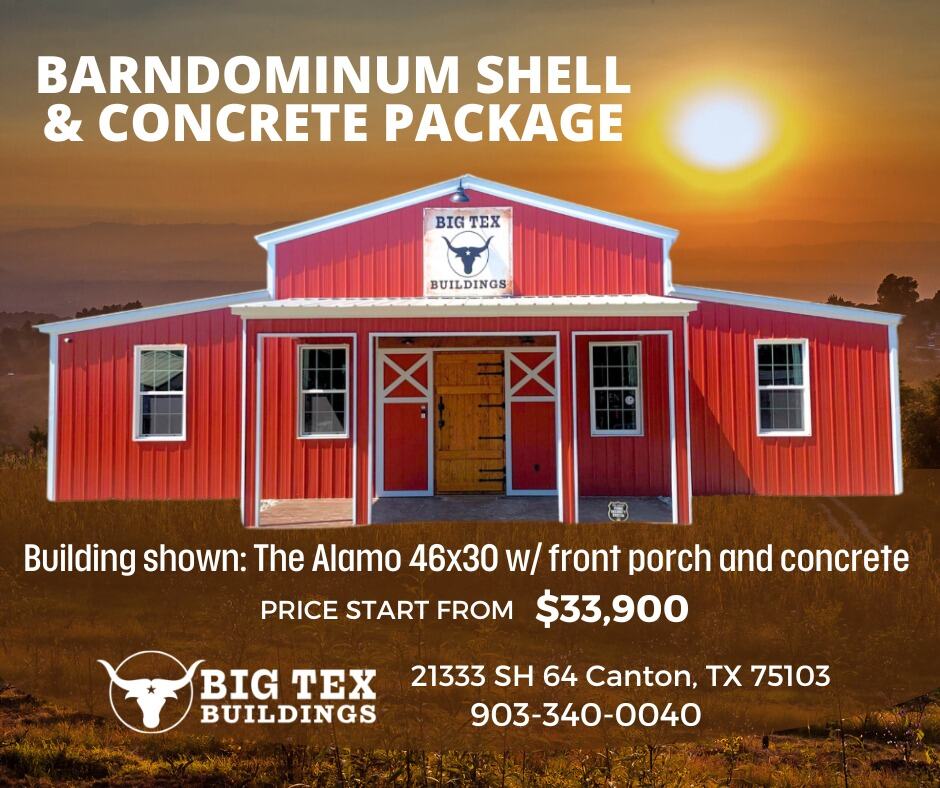 barndominium shell package for sale