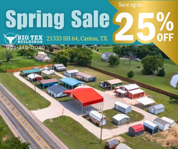 spring storage building sale