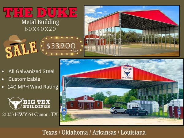 graphic image for the duke metal building